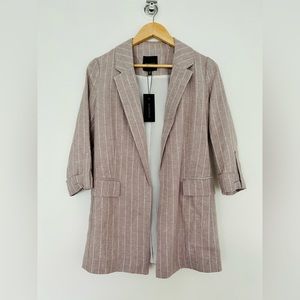 pinstripe blazer